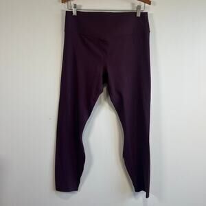 NWT Fabletics PureLuxe High Rise TLC 7/8 Leggings Oxblood Burgundy Size XL Yoga
